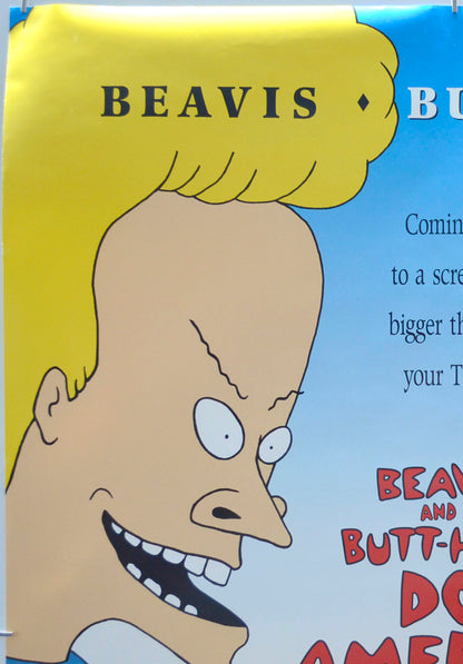 BEAVIS AND BUTT-HEAD DO AMERICA (Top Left) Cinema One Sheet Movie Poster 