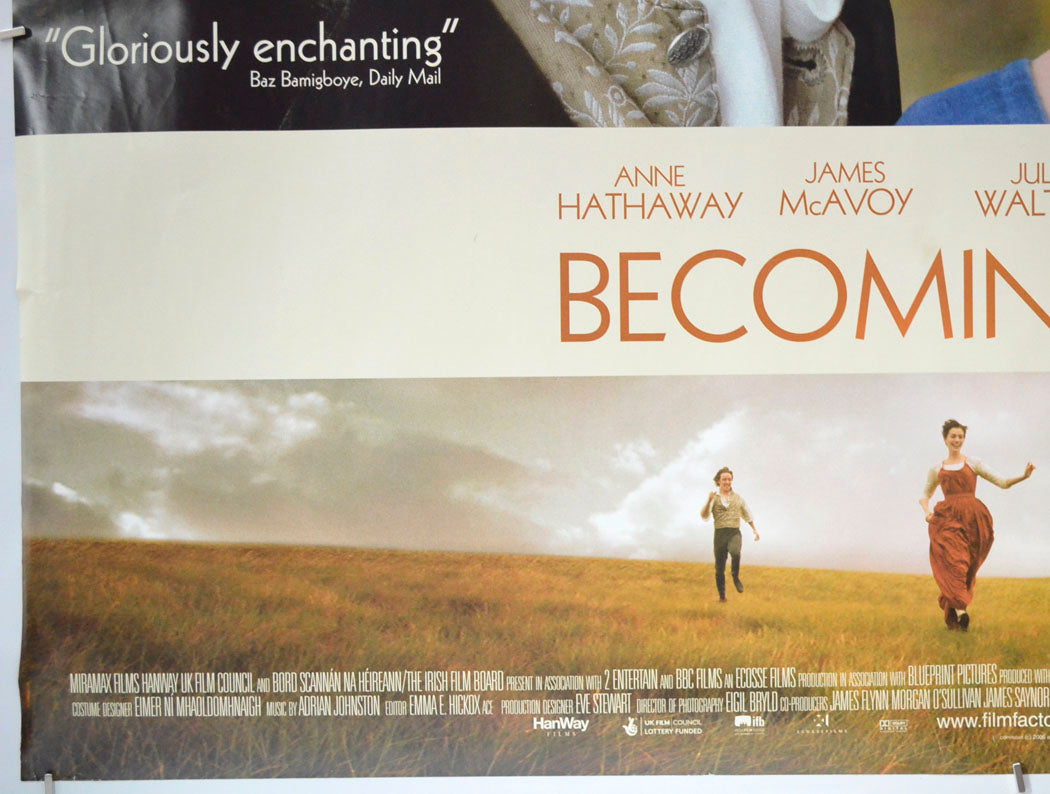 BECOMING JANE (Bottom Left) Cinema Quad Movie Poster 