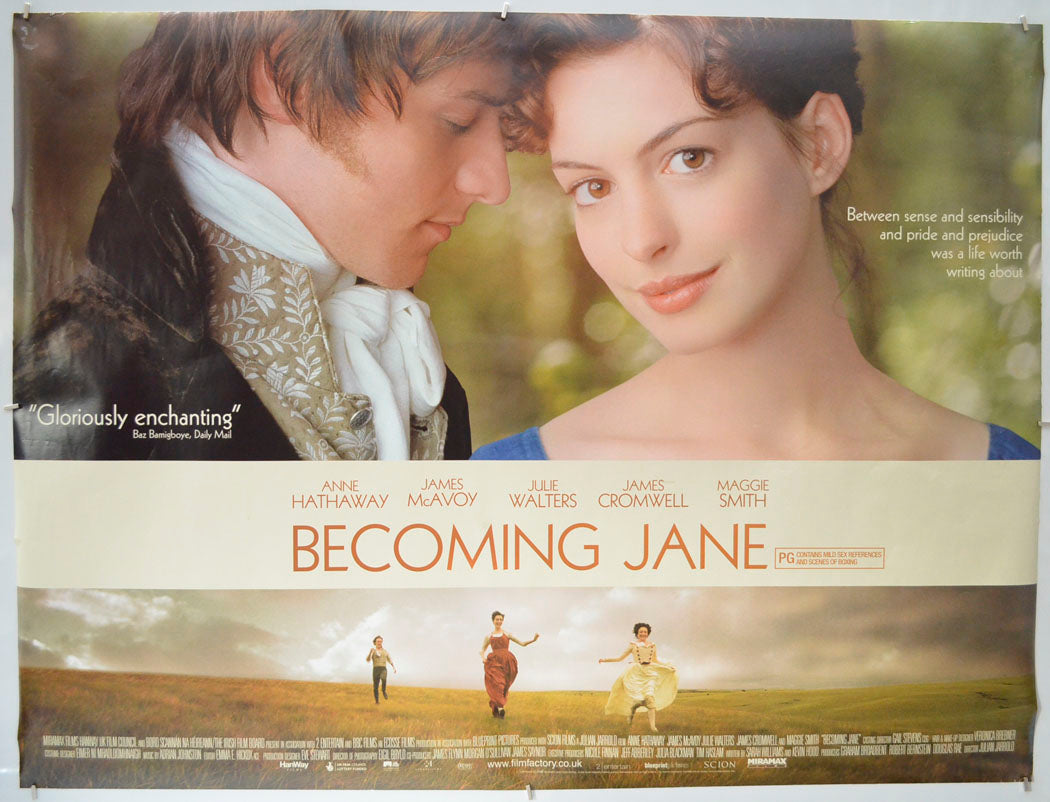 Becoming Jane Original Quad Poster - Film Poster - Movie Poster