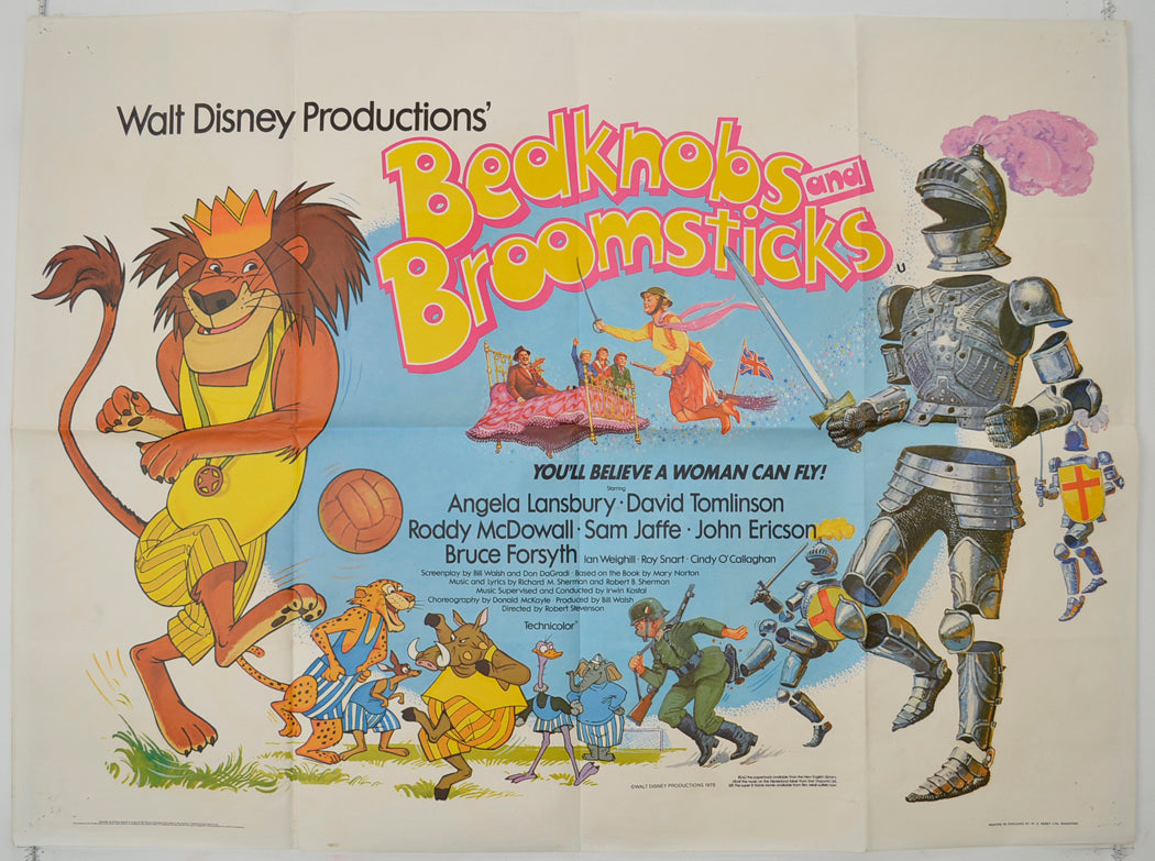 Bedknobs and Broomsticks  (1979 re-release Poster)  Original Quad Poster - Film Poster - Movie Poster 