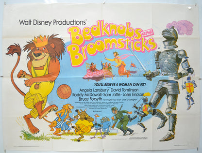 Bedknobs and Broomsticks Original Quad Poster - Film Poster - Movie Poster