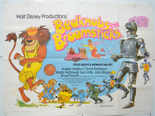 Bedknobs and Broomsticks Original Quad Poster - Film Poster - Movie Poster