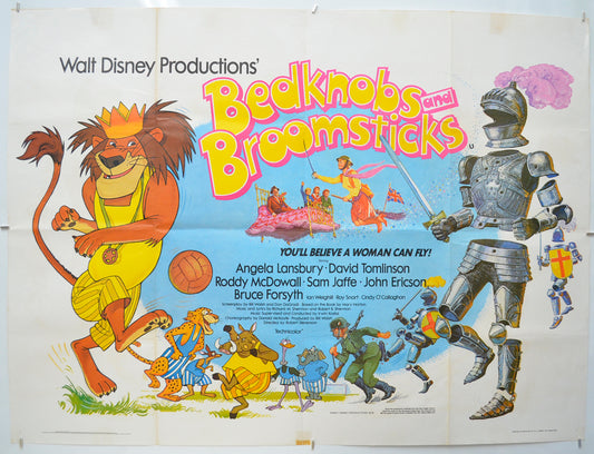 Bedknobs and Broomsticks Original Quad Poster - Film Poster - Movie Poster