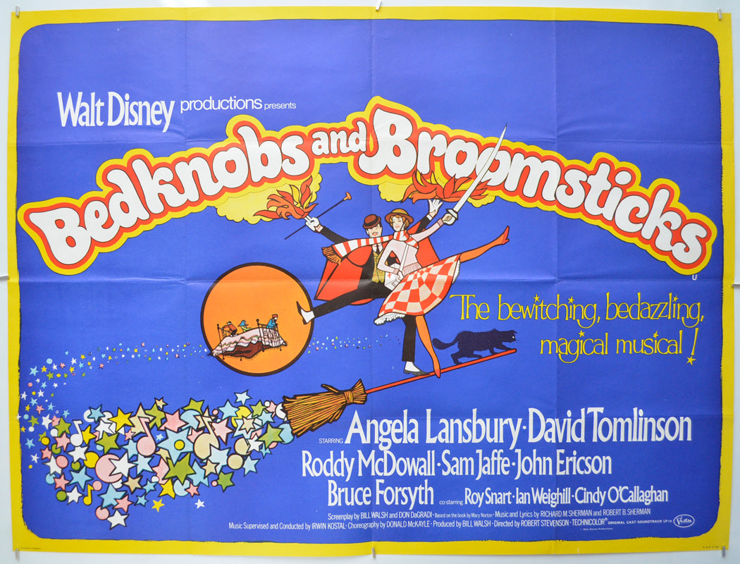 Bedknobs And Broomsticks Original Quad Poster Film Poster Movie bedknobs-and-broomsticks-original-quad-poster-film-poster-movie