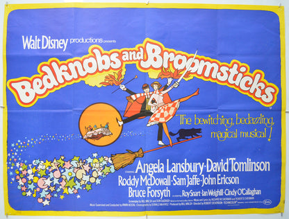 Bedknobs and Broomsticks Original Quad Poster - Film Poster - Movie Poster