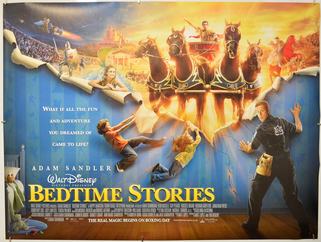 Bedtime Stories  Original Quad Poster - Film Poster - Movie Poster