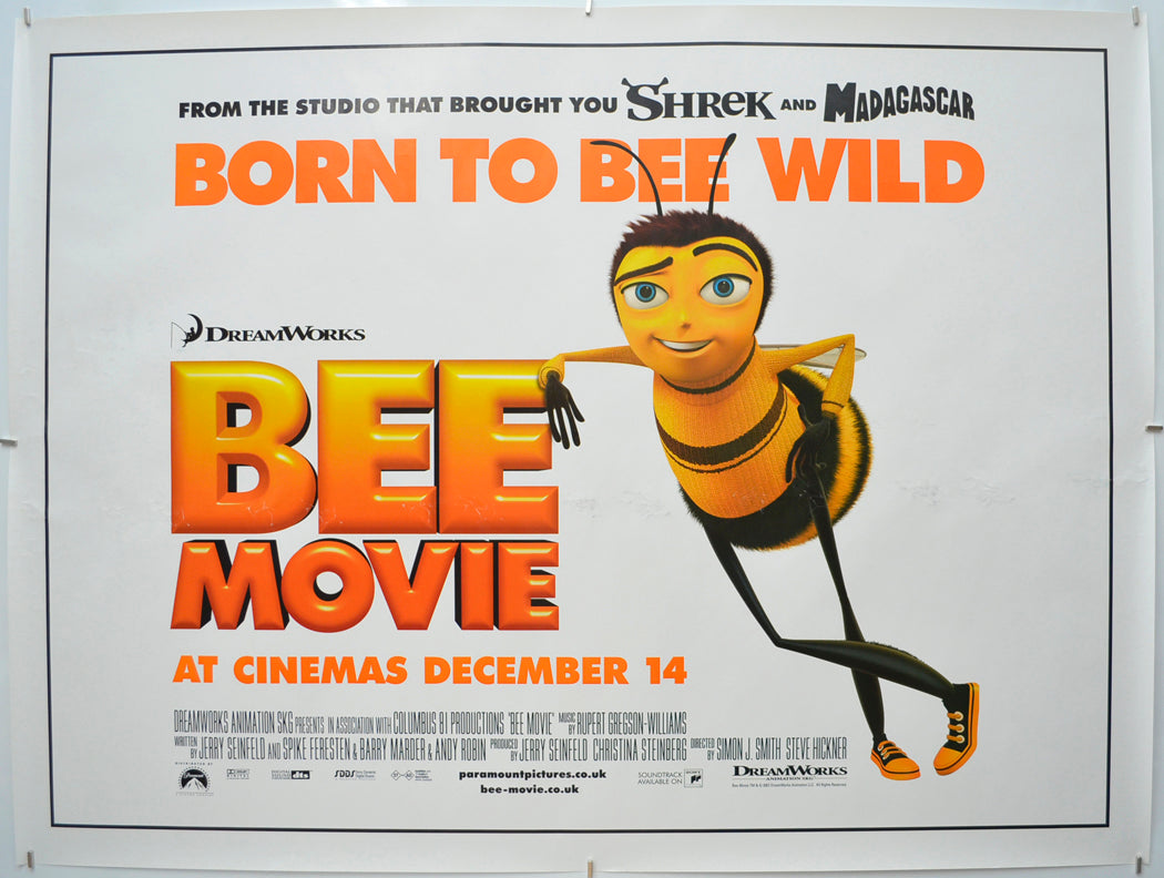 Bee Movie Original Quad Poster - Film Poster - Movie Poster