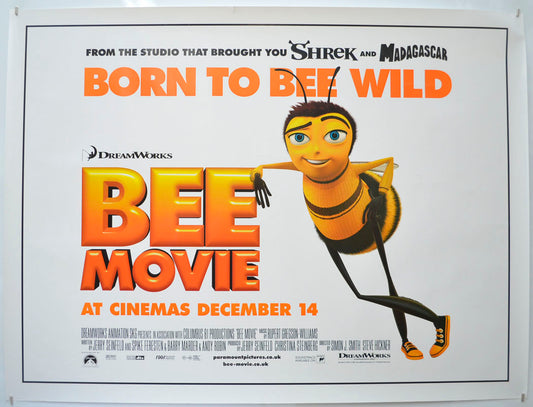 Bee Movie Original Quad Poster - Film Poster - Movie Poster