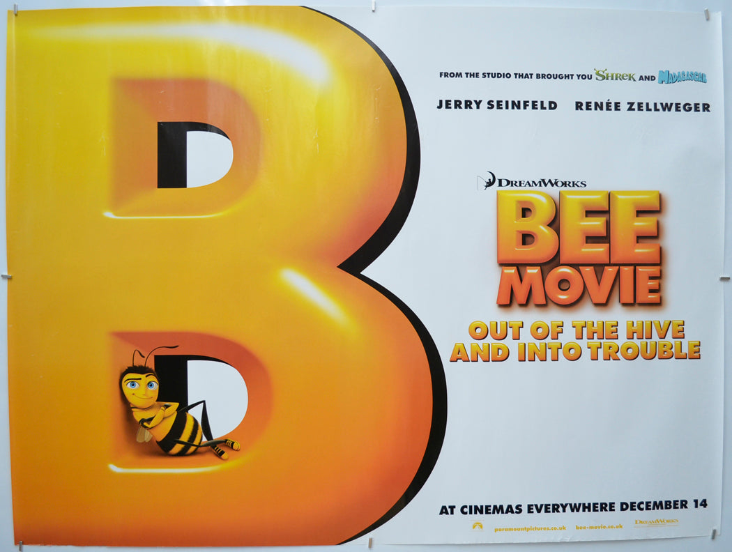 Bee Movie (Teaser / Advance Version) Original Quad Poster - Film Poster - Movie Poster