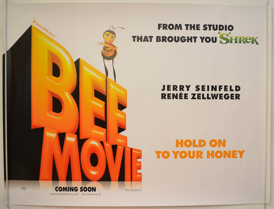 Bee Movie  (Teaser / Advance Version 2)  Original Quad Poster - Film Poster - Movie Poster 