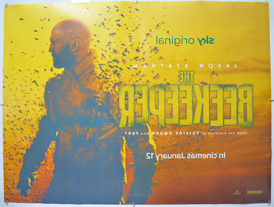 THE BEEKEEPER (Back) Cinema Quad Movie Poster 