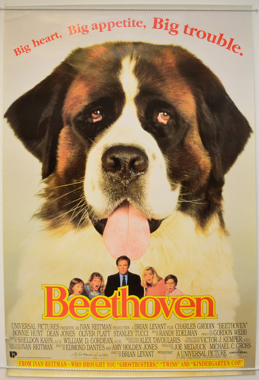 Beethoven  Original One Sheet Poster - Film Poster - Movie Poster 