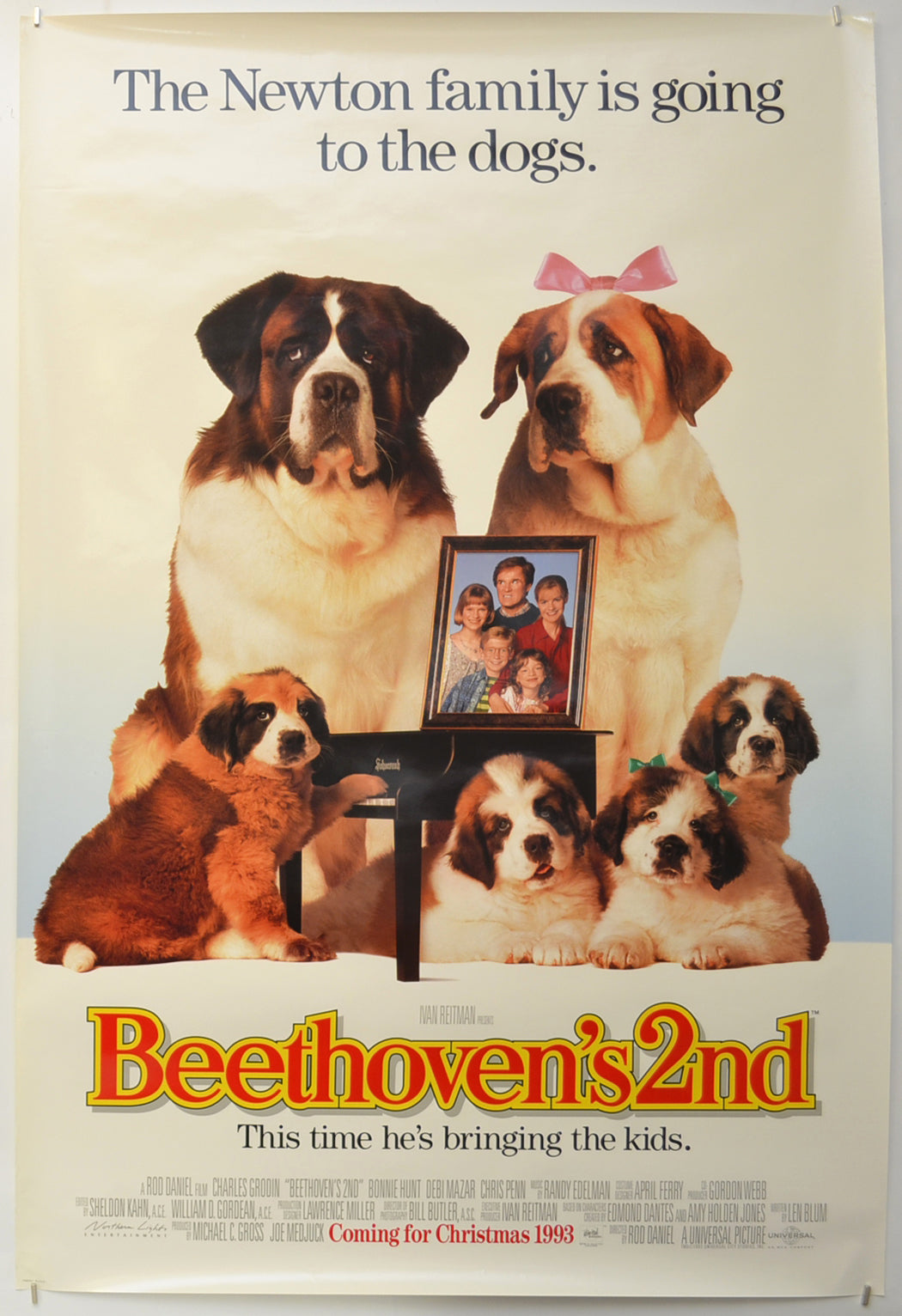 Beethoven's 2nd Original One Sheet Poster - Film Poster - Movie Poster