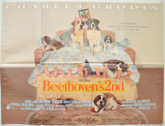 Beethoven's 2nd  Original British Quad Poster - Film Poster - Movie Poster 