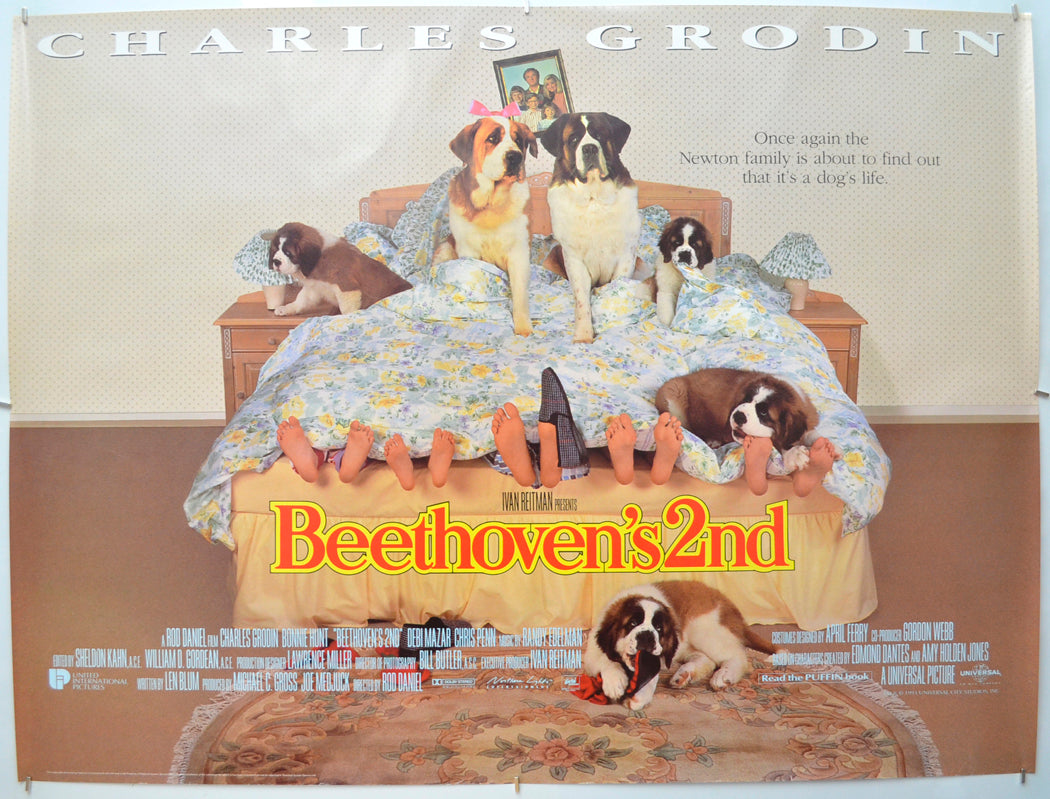 Beethoven’s 2nd Original Quad Poster - Film Poster - Movie Poster