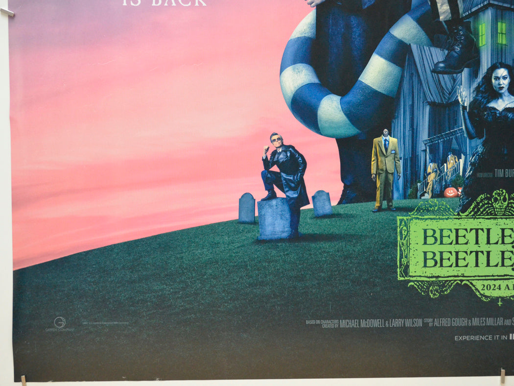 BEETLEJUICE BEETLEJUICE (Bottom Left) Cinema Quad Movie Poster 