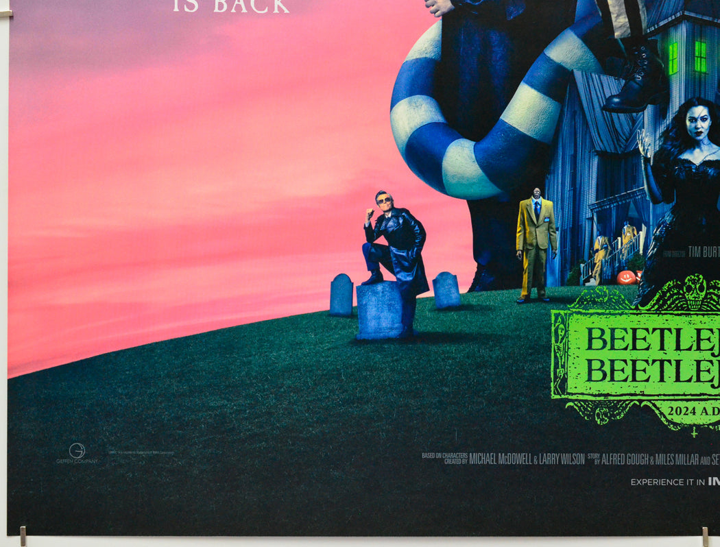 Beetlejuice Beetlejuice (Bottom Left) Cinema Quad Movie Poster 