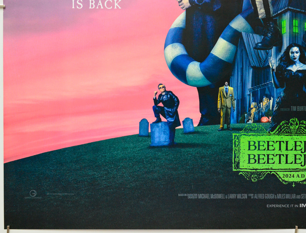 Beetlejuice Beetlejuice (Bottom Left) Cinema Quad Movie Poster 
