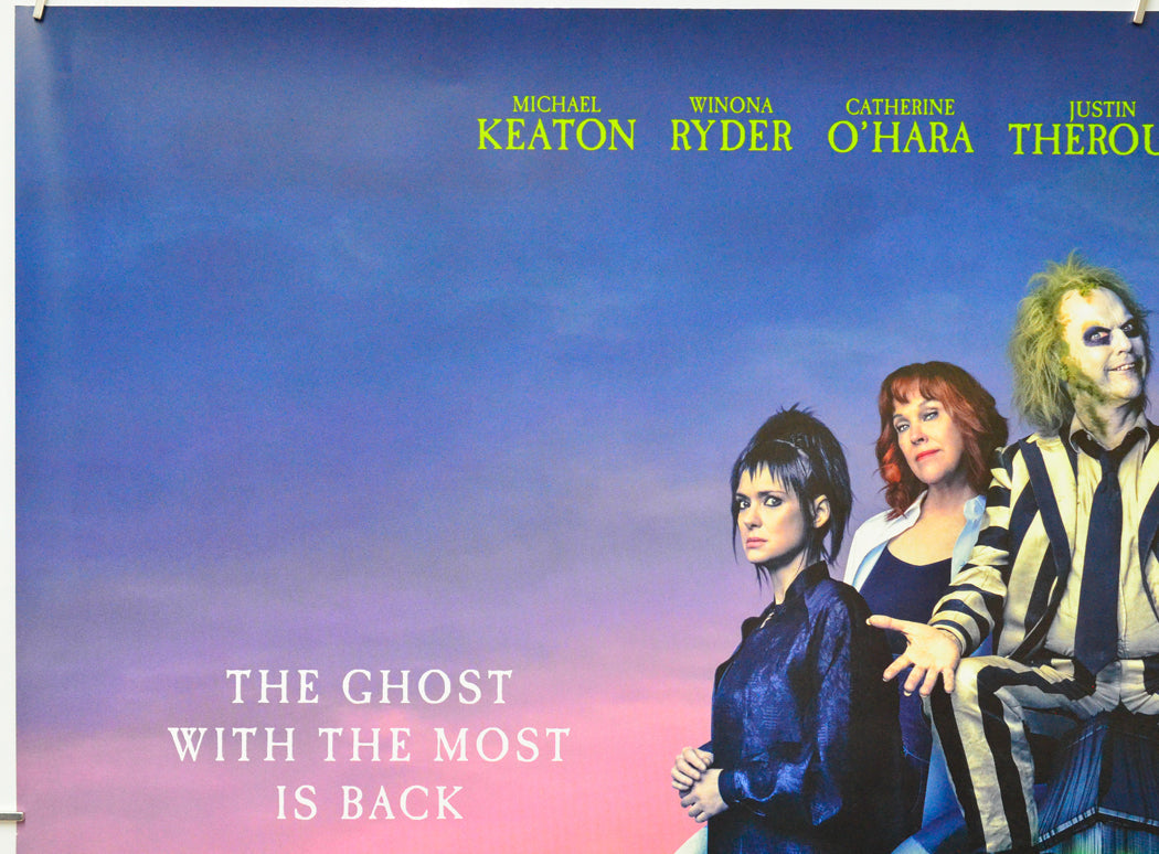 Beetlejuice Beetlejuice (Top Left) Cinema Quad Movie Poster 