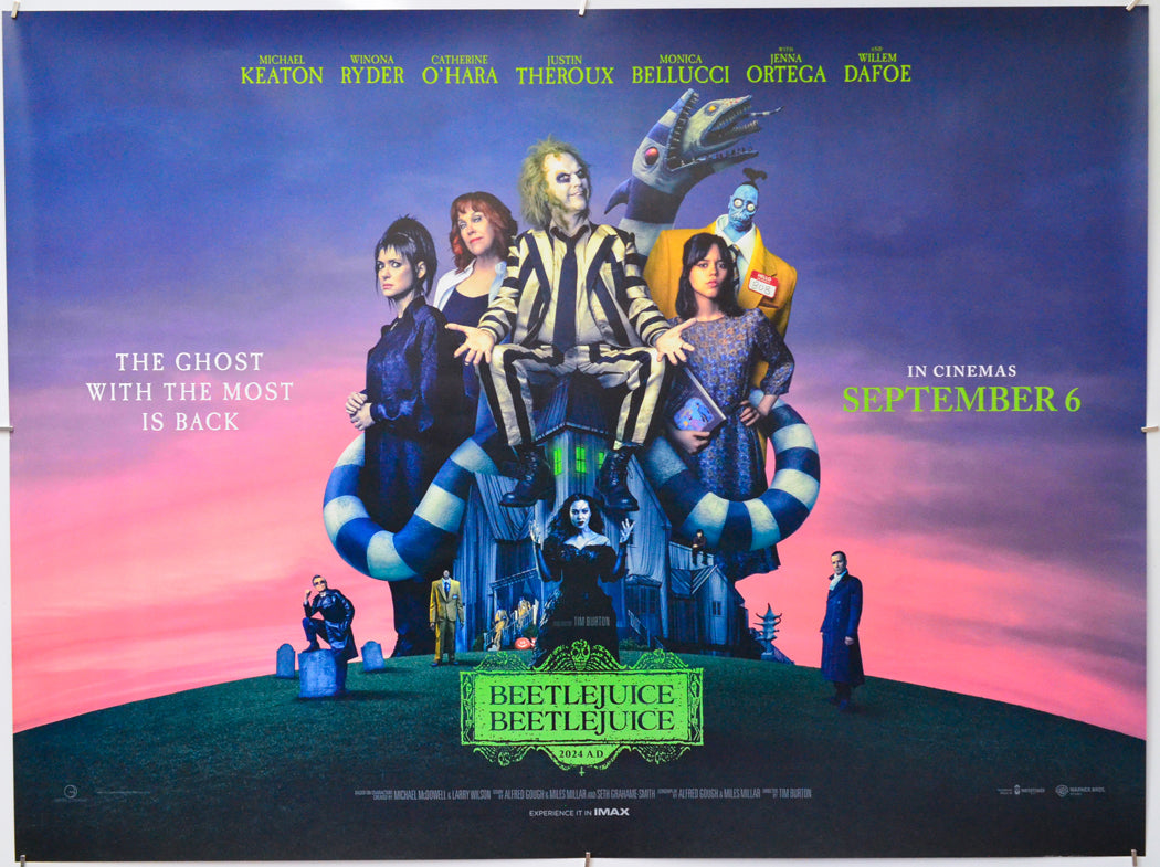 Beetlejuice Beetlejuice - Original Quad Poster - Film Poster - Movie Poster