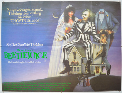 Beetlejuice  Original Quad Poster - Film Poster - Movie Poster