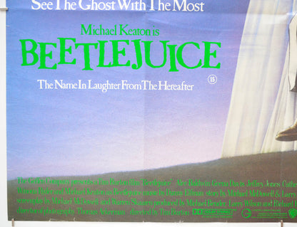 BEETLEJUICE (Bottom Left) Cinema Quad Movie Poster 