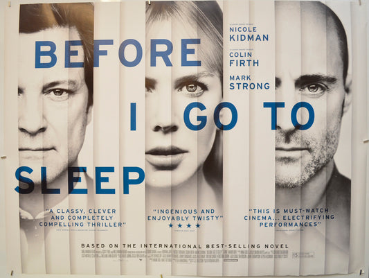 Before I Go To Sleep  Original Quad Poster - Film Poster - Movie Poster