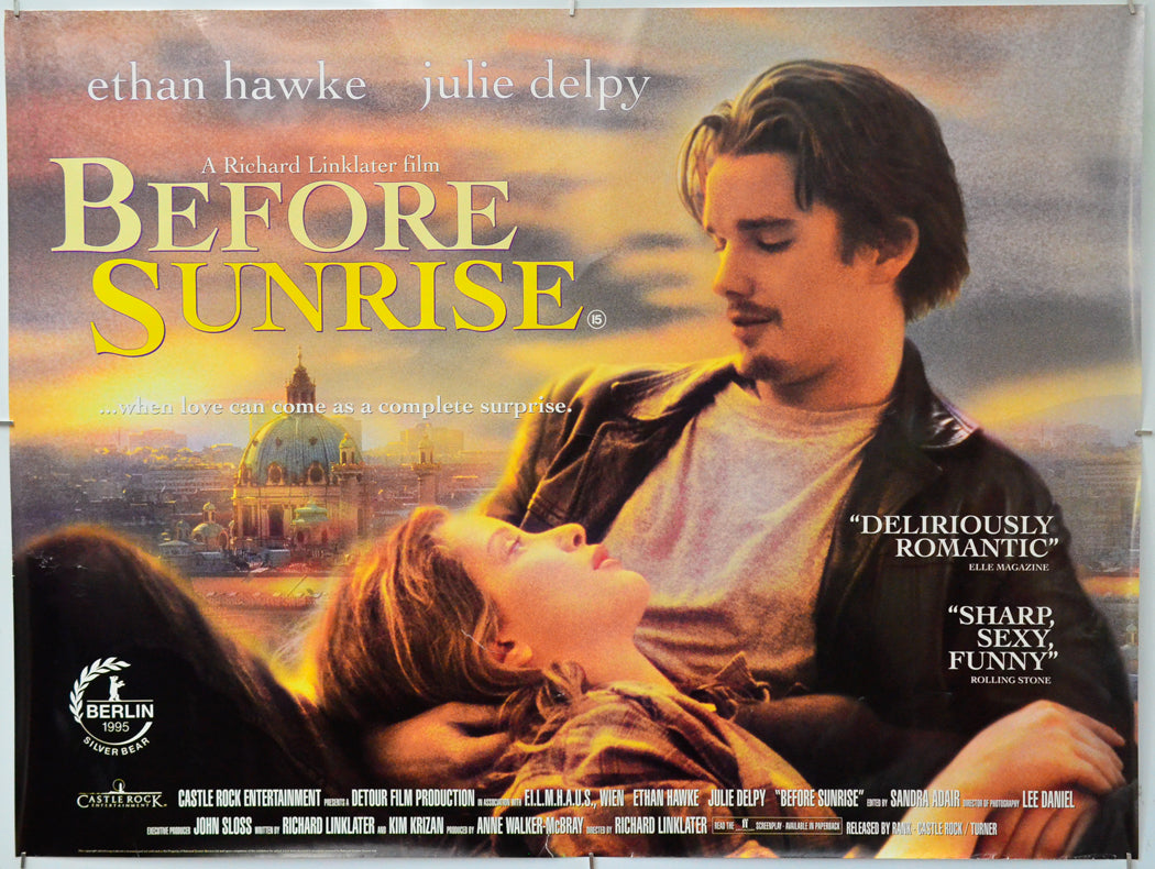 Before Sunrise - Original Quad Poster - Film Poster - Movie Poster