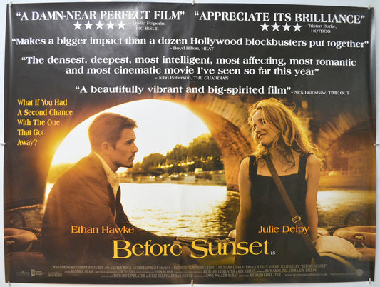 Before Sunset Original Quad Poster - Film Poster - Movie Poster