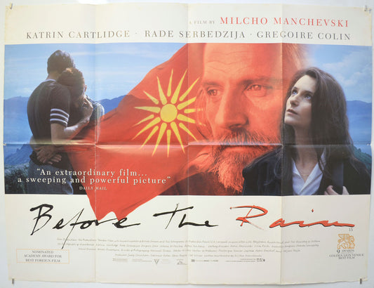 Before The Rain  Original Quad Poster - Film Poster - Movie Poster