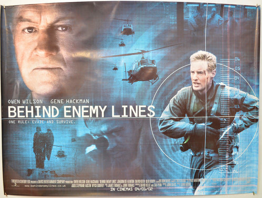 Behind Enemy Lines Original Quad Poster - Film Poster - Movie Poster