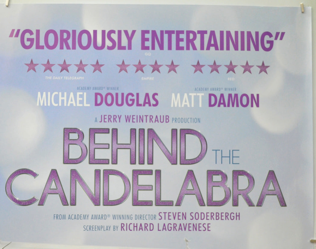 Behind The Candelabra (Top Right) Cinema Quad Movie Poster 