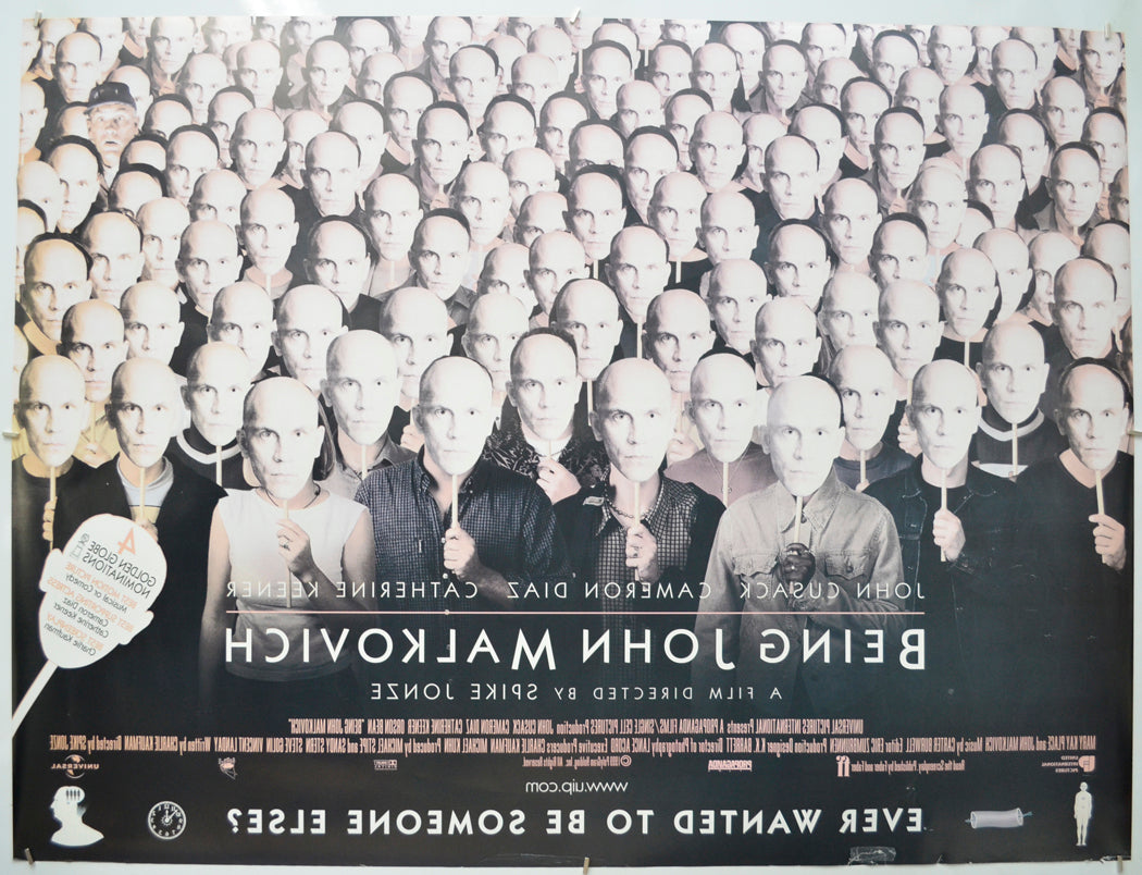 BEING JOHN MALKOVICH (Bottom Right) Cinema Quad Movie Poster 