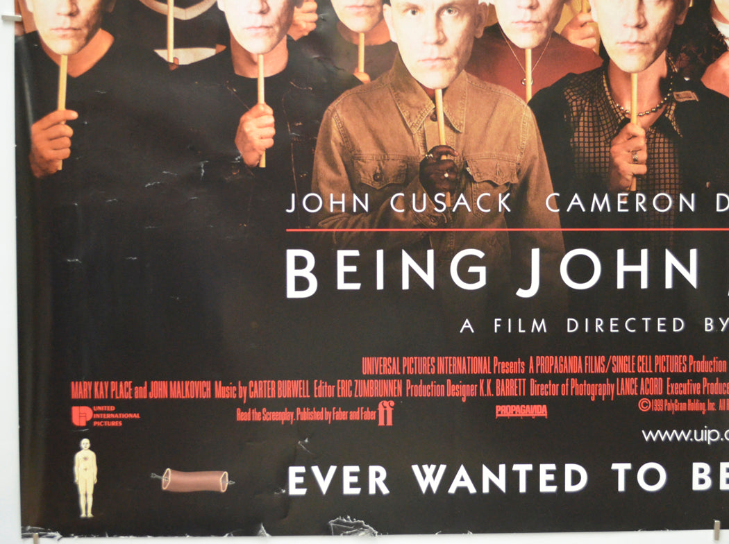 BEING JOHN MALKOVICH (Bottom Left) Cinema Quad Movie Poster 