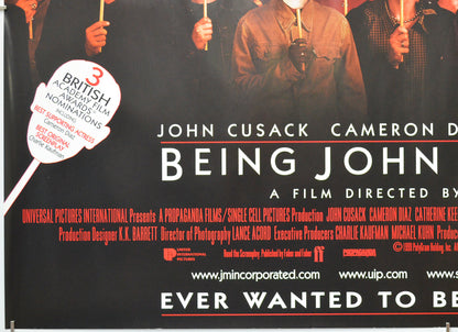 BEING JOHN MALKOVICH (Bottom Left) Cinema Quad Movie Poster 