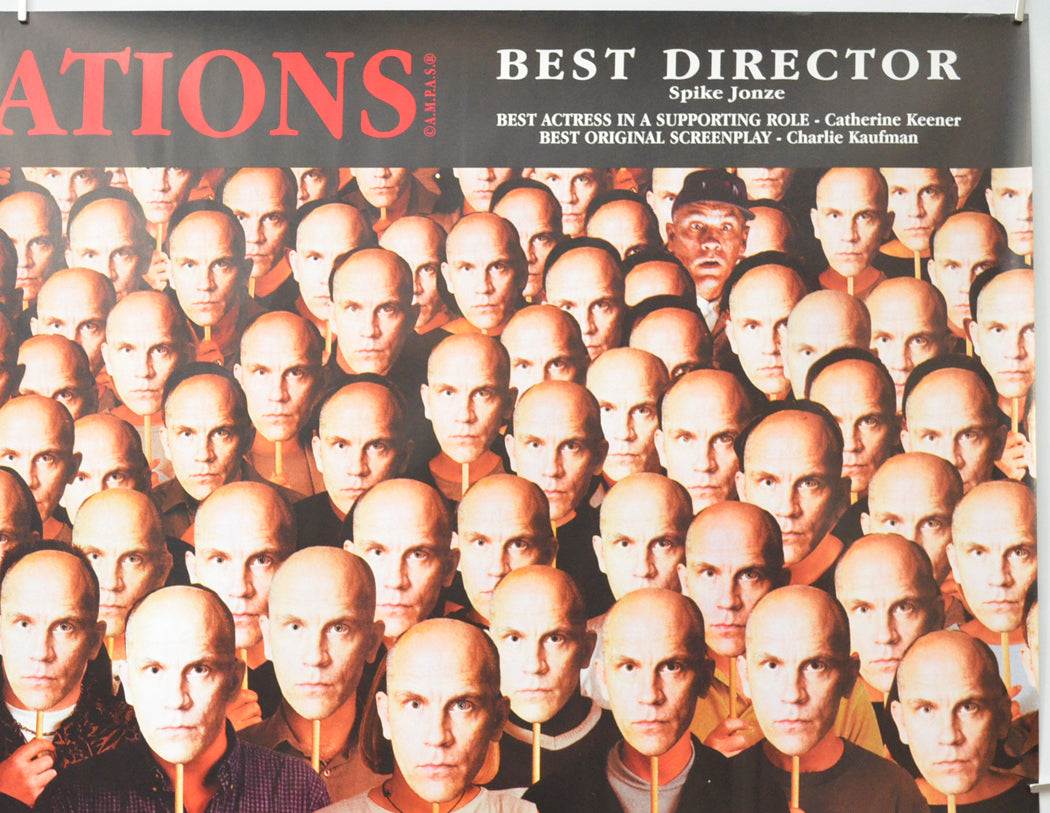 BEING JOHN MALKOVICH (Top Right) Cinema Quad Movie Poster 