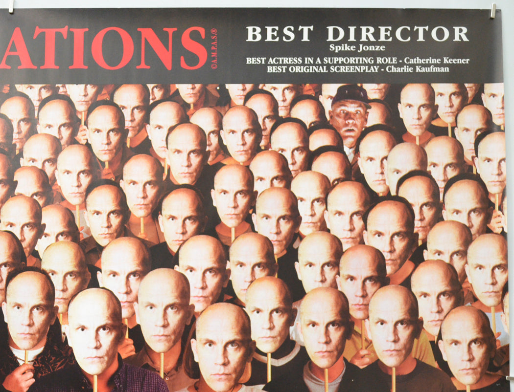 BEING JOHN MALKOVICH (Top Right) Cinema Quad Movie Poster 