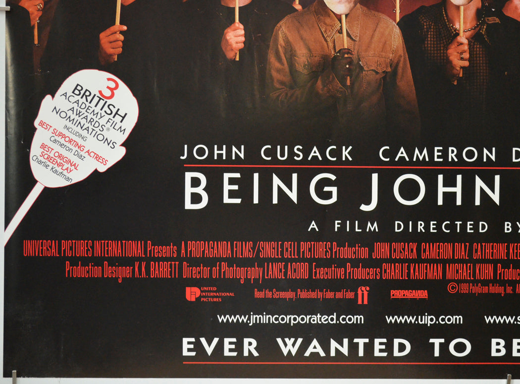 BEING JOHN MALKOVICH (Bottom Left) Cinema Quad Movie Poster 