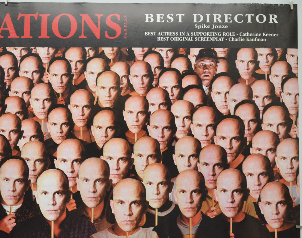 BEING JOHN MALKOVICH (Top Right) Cinema Quad Movie Poster 