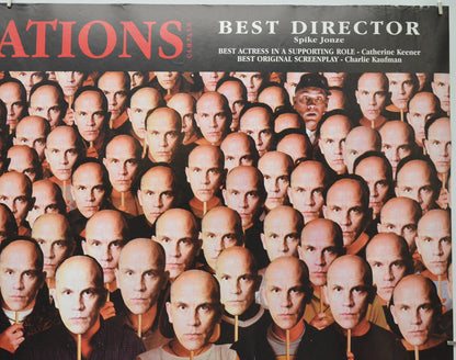 BEING JOHN MALKOVICH (Top Right) Cinema Quad Movie Poster 