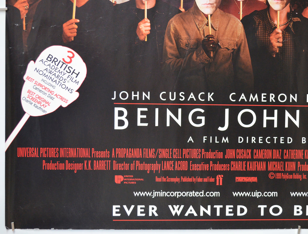 BEING JOHN MALKOVICH (Bottom Left) Cinema Quad Movie Poster 