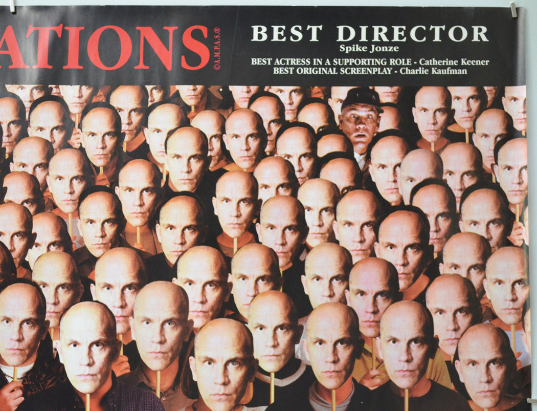 BEING JOHN MALKOVICH (Top Right) Cinema Quad Movie Poster 