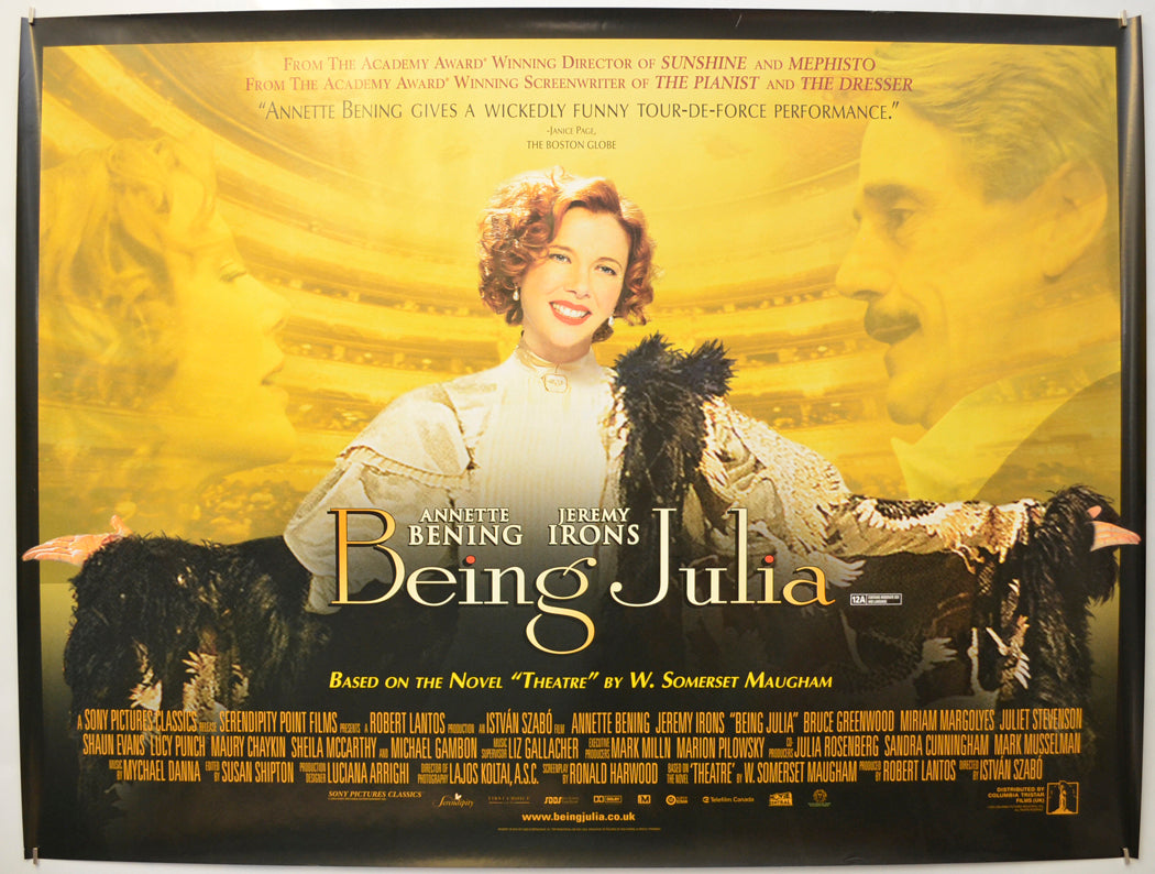 Being Julia Original Quad Poster - Film Poster - Movie Poster