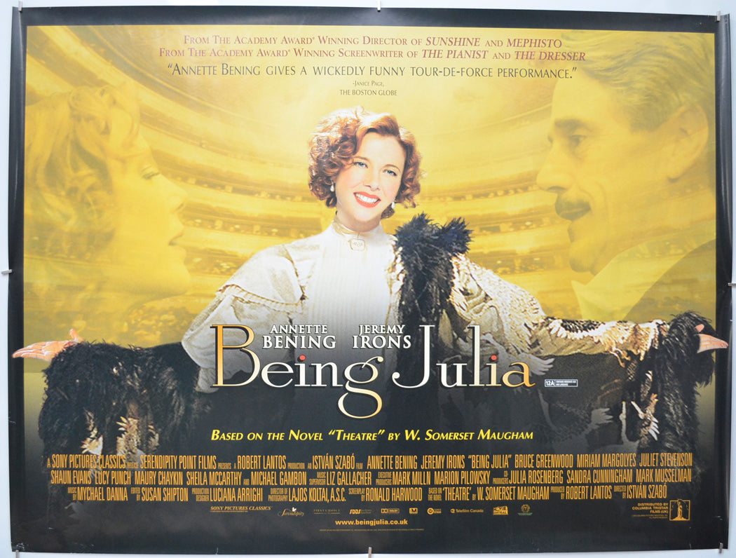 Being Julia - Original Quad Poster - Film Poster - Movie Poster