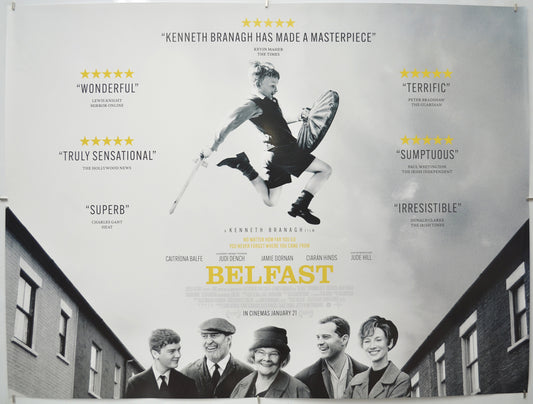 Belfast - Original Quad Poster - Film Poster - Movie Poster