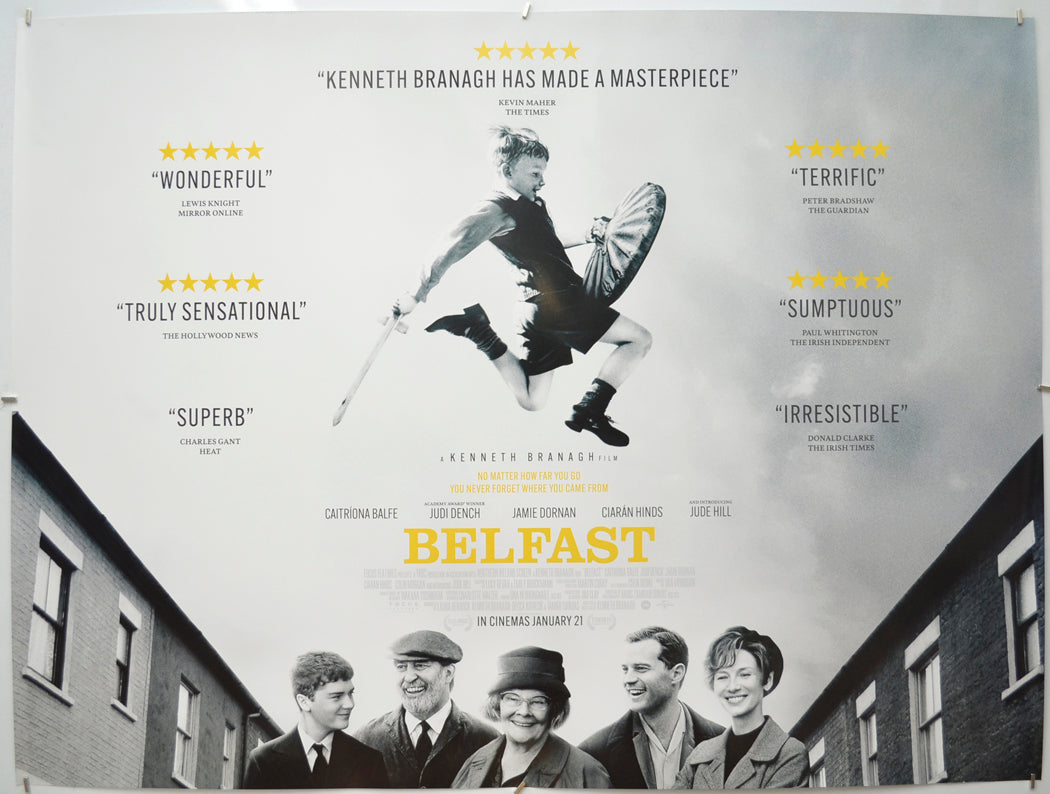 Belfast - Original Quad Poster - Film Poster - Movie Poster