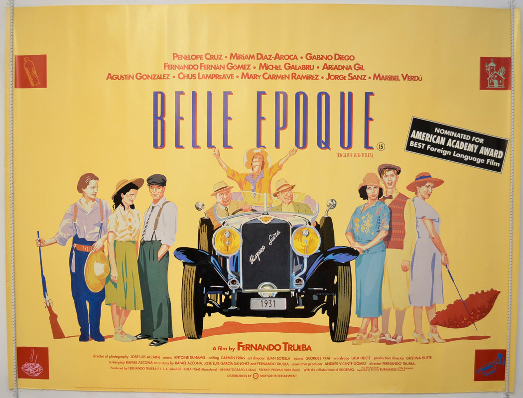 Belle Epoque  Original Quad Poster - Film Poster - Movie Poster 