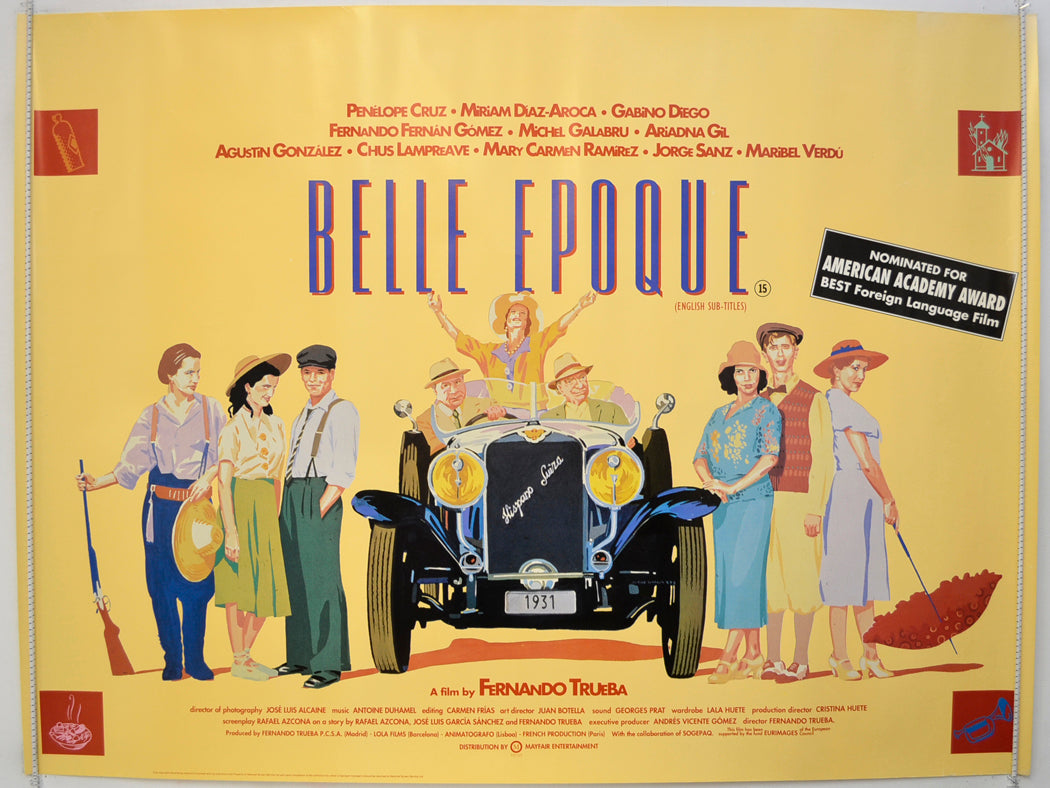 Belle Epoque  Original Quad Poster - Film Poster - Movie Poster