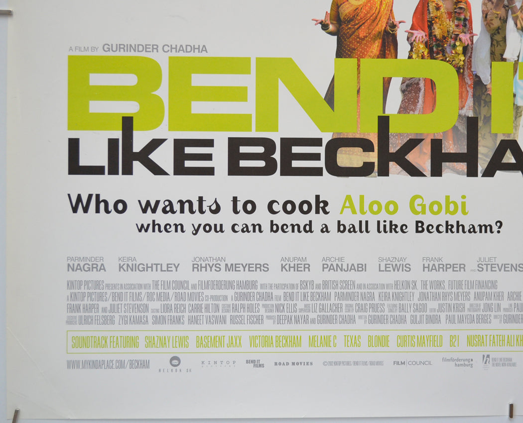 BEND IT LIKE BECKHAM (Bottom Left) Cinema Quad Movie Poster 