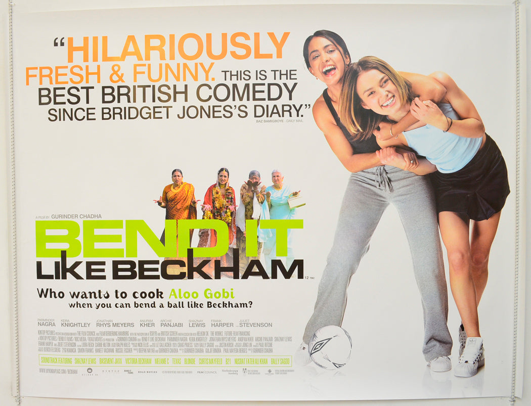 Bend It Like Beckham  Original British Quad Poster - Film Poster - Movie Poster 